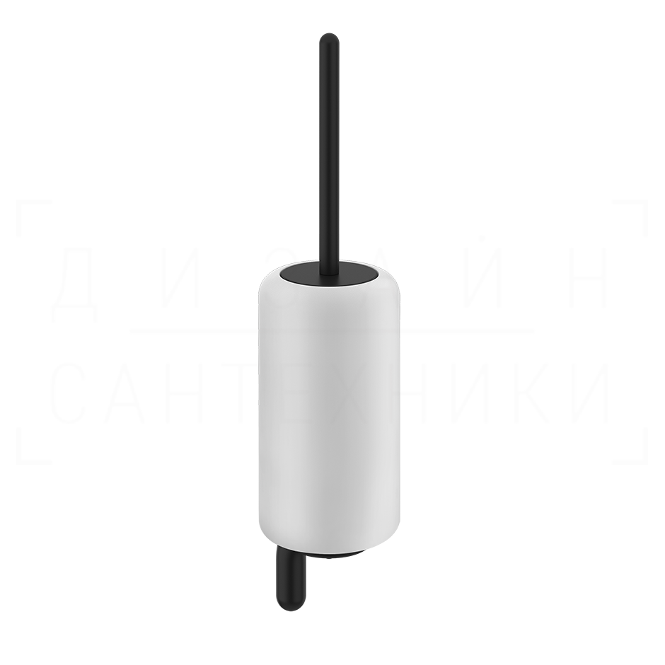 Gessi Goccia Ершик для унитаза подвесной, с кермической колбой Gres, цвет: white/matte black 38019#299