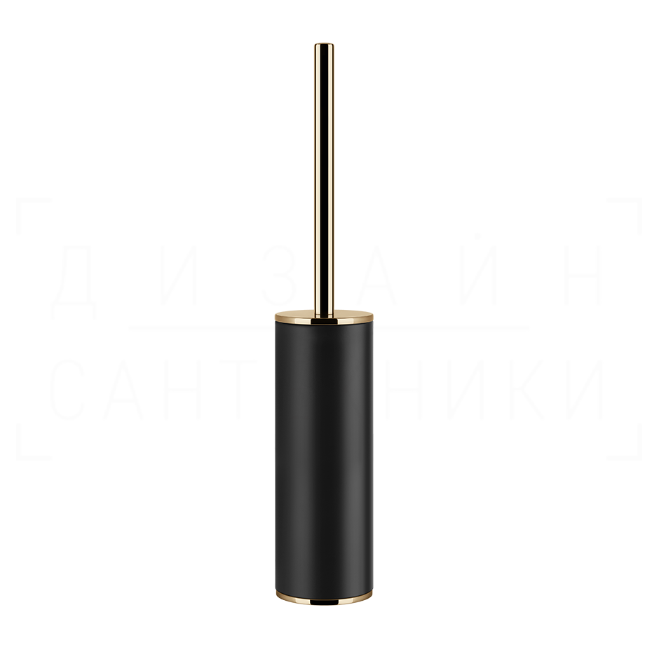 Gessi Inciso Ершик для унитаза напольный, с кермической колбой Neolite, цвет: black/warm bronze PVD 58544#735