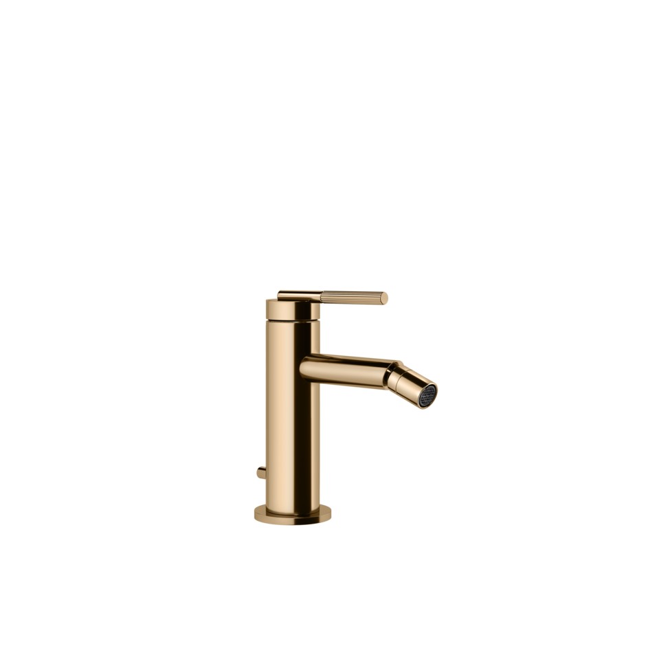 Gessi Ingranaggio Смеситель для биде на 1 отв. с донным клапаном, цвет: warm bronze PVD 63507#735
