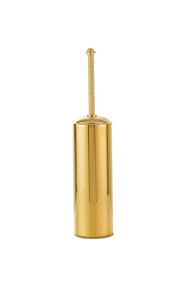 Boheme Murano Ершик для унитаза напольный с латунной колбой, цвет: gold 10908-G