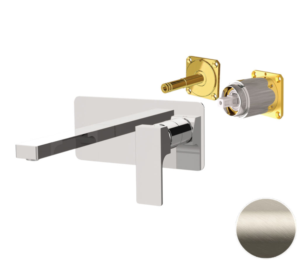 Remer Absolute Смеситель для раковины, излив 18,5 см, внешняя часть, цвет: visual inox AU15KBXV