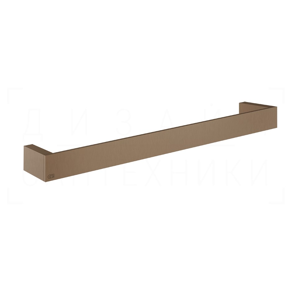 Gessi Inverso/Rettangolo Полотенцедержатель 46,5 см, подвесной, цвет: copper brushed PVD 20900#708