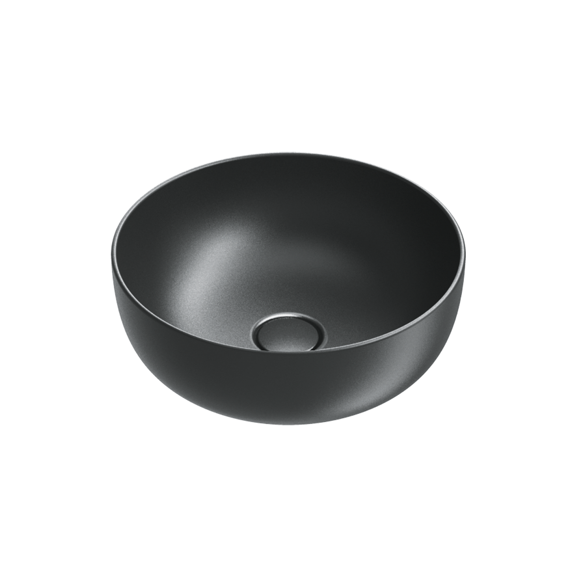 Catalano Sfera Раковина чаша d42x16h см, без перелива, покрытие Cataglaze, цвет: черный матовый 0523430022