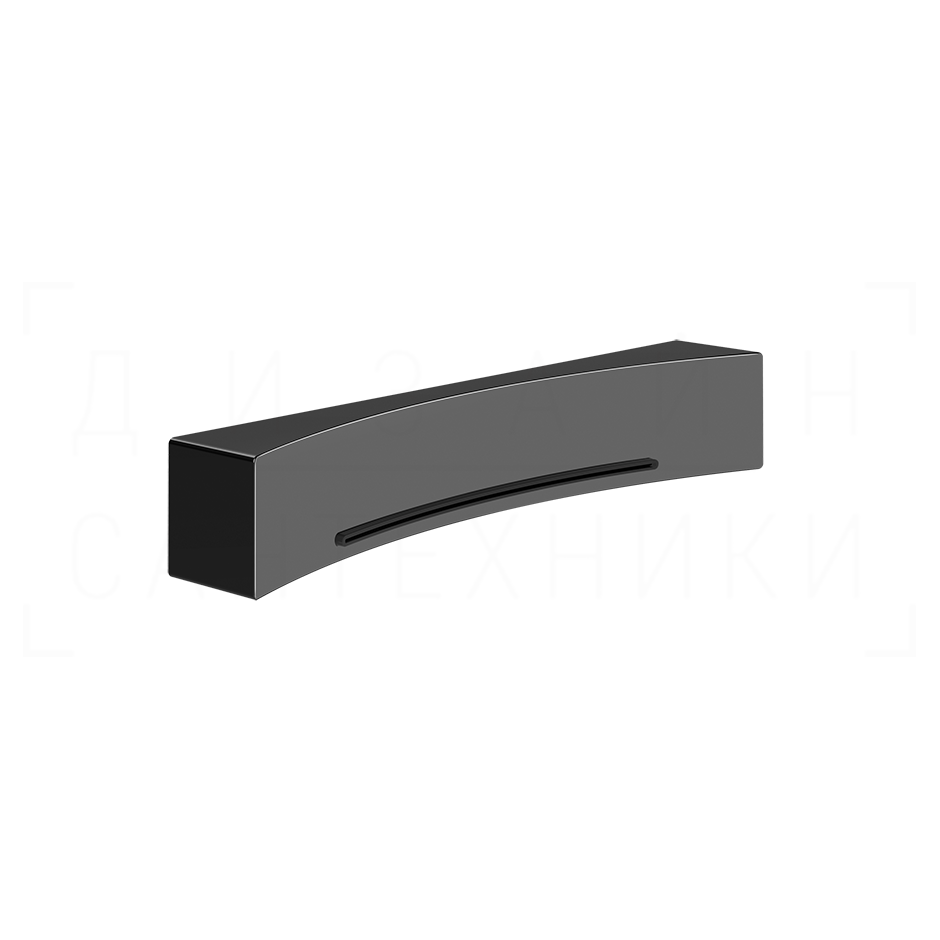 Gessi Perle Излив настенный для ванны, каскадный, цвет: black metal PVD 57595#706