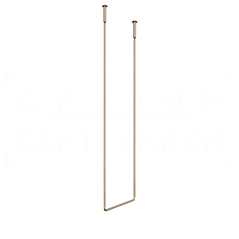 Gessi Goccia Полотенцедержатель потолочный 46,4x160h см, подвесной, цвет: warm bronze brushed PVD 38144#726