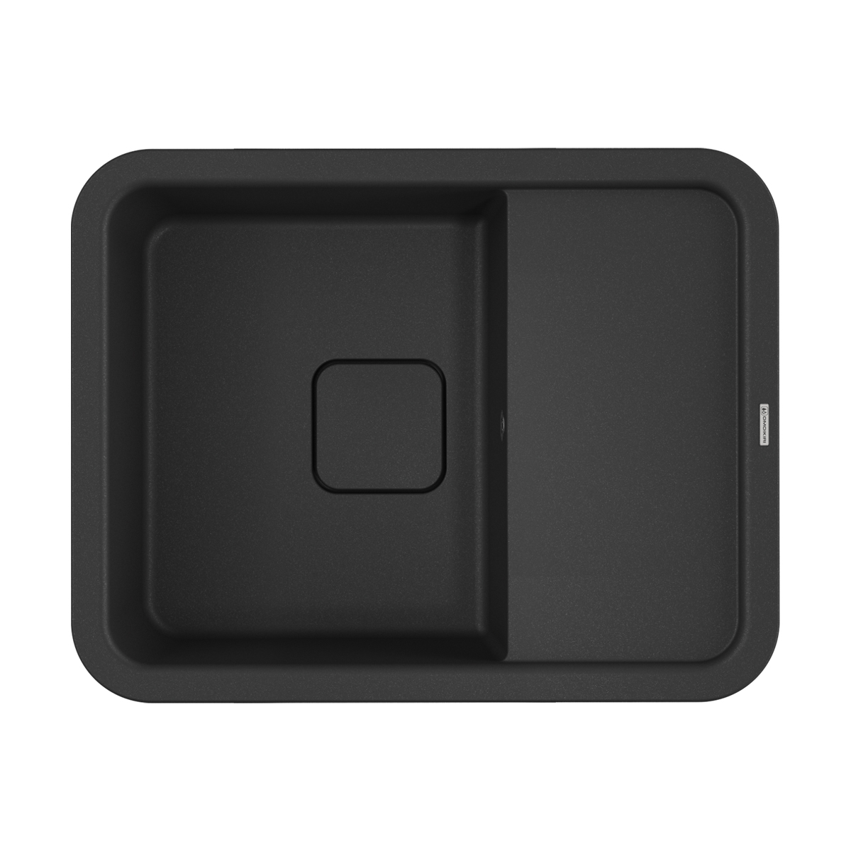 Omoikiri Tasogare 65-BL Кухонная мойка Artgranit 65x51 см, цвет: черный 4993490