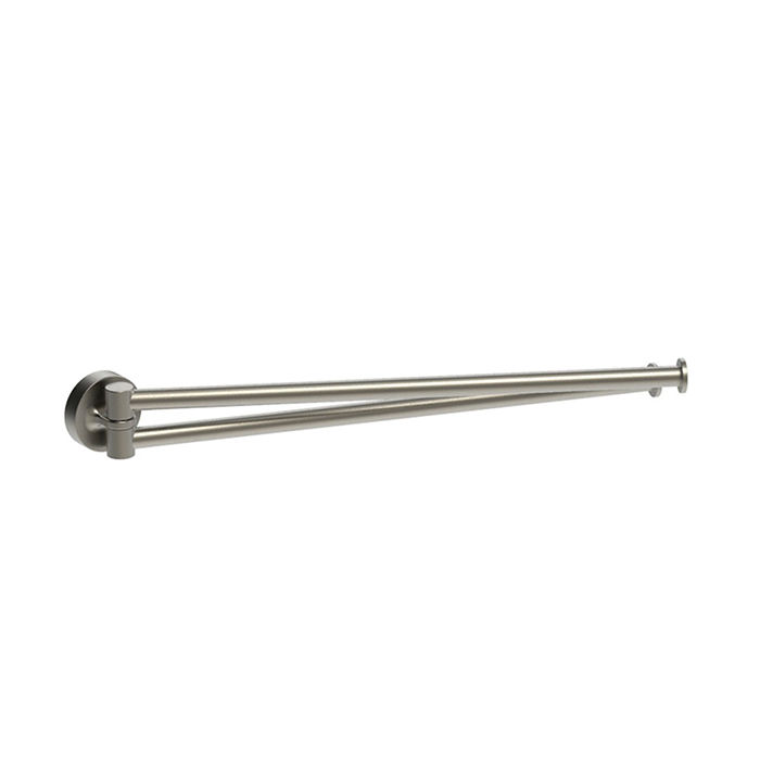 Colombo Design Plus Полотенцедержатель 34,5 см, подвесной, двойной, цвет: stainless steel W4913.HPS1