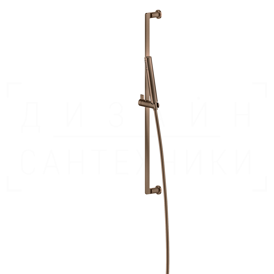 Gessi Inciso Душевой гарнитур: ручной душ, штанга, держатель, шланг 150 см, цвет: copper brushed PVD 58145#708