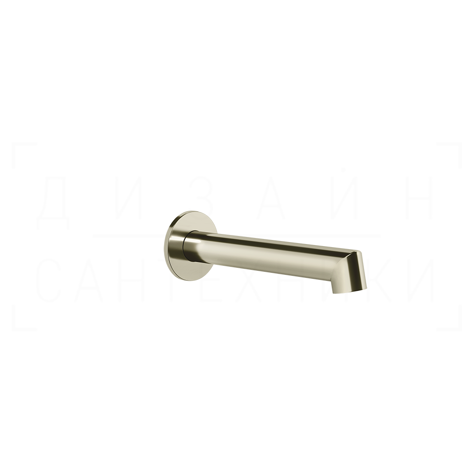 Gessi Ingranaggio Излив настенный для ванны 19,2 см, фиксированный, цвет: nickel PVD 63603#720