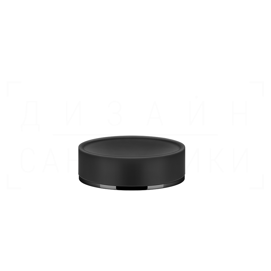 Gessi Inciso Мыльница с керамической чашей Neolite, настольная, цвет: black/black metal PVD 58526#706