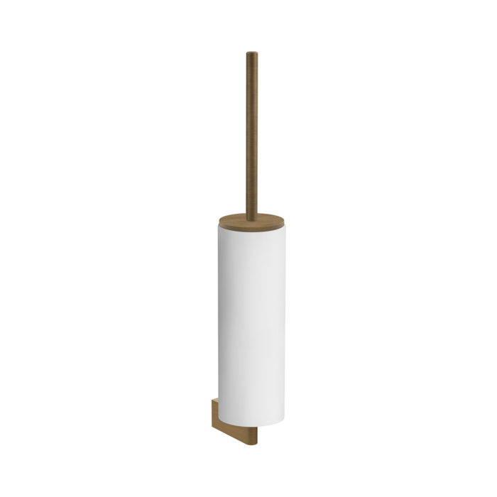 Gessi Origini Ершик для унитаза подвесной с композитной колбой, цвет: antique brass 66419#713