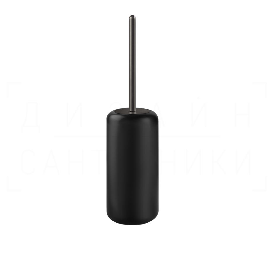 Gessi Goccia Ершик для унитаза напольный, колба Gres, цвет: black/black metal brushed PVD 38044#707