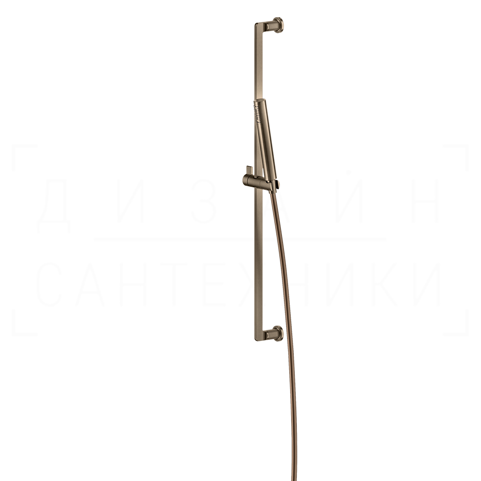 Gessi Inciso Душевой гарнитур: ручной душ, штанга, держатель, шланг 150 см, цвет: coffee bronze PVD 58145#761