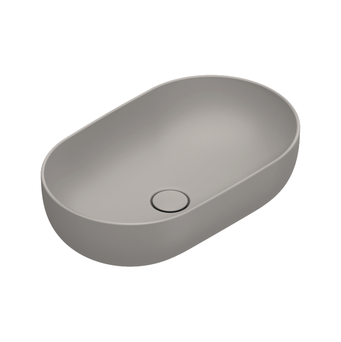 Catalano Sfera Раковина чаша 60x37x16h см, без перелива, покрытие Cataglaze, цвет: tortora матовый 0522610032