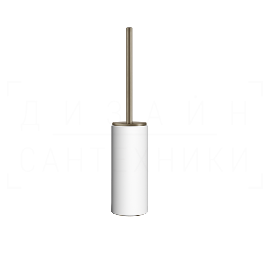 Gessi Ingranaggio Ершик для унитаза напольный, колба Neolite, цвет: white/finox brushed nickel 63743#149