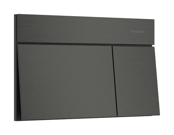 Hansgrohe iFrame Кнопка смыва для унитаза, 2 режима, металл, цвет: brushed black chrome 66003340