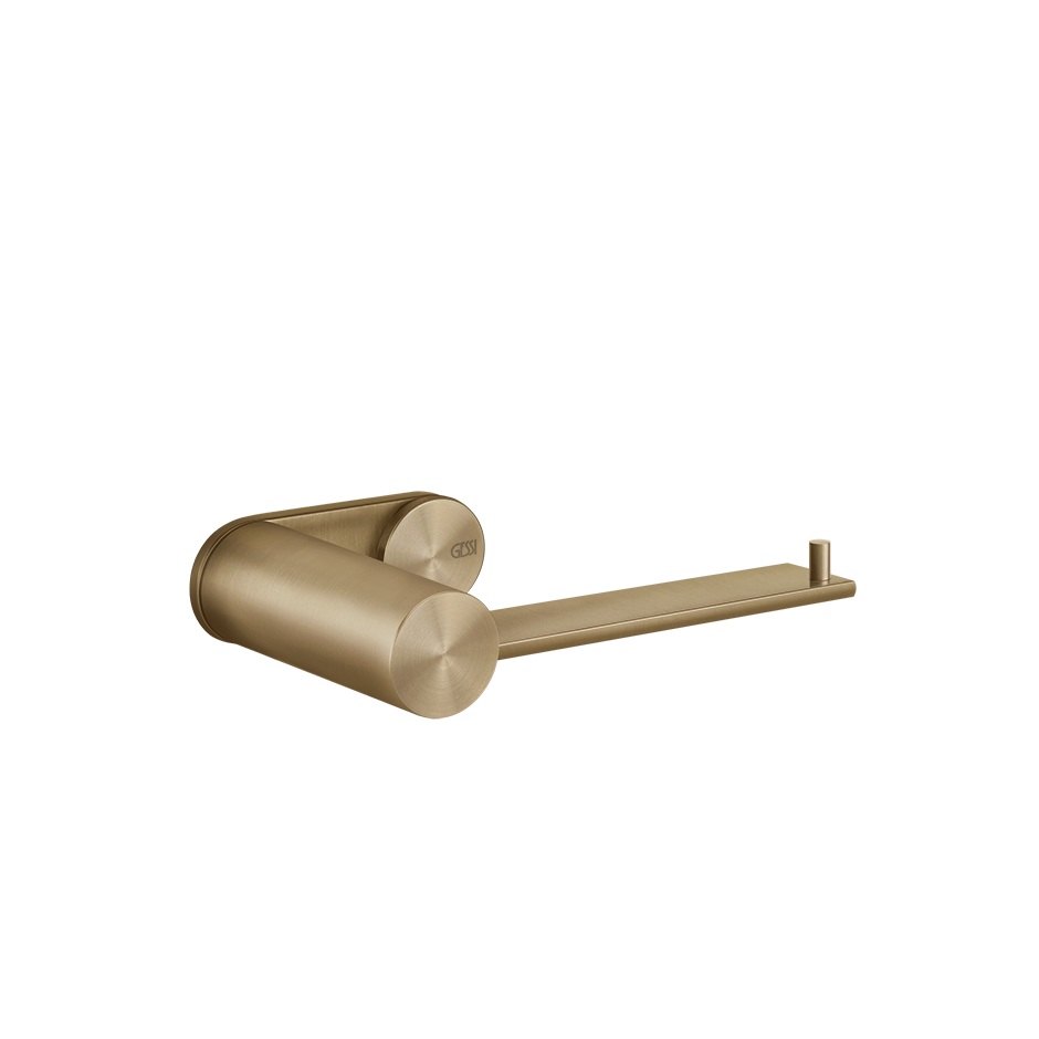 Gessi 316 Держатель туалетной бумаги открытый, подвесной, цвет: warm bronze brushed PVD 54749#726