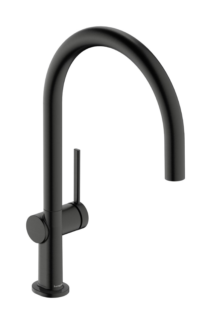 Hansgrohe Talis M54 Смеситель для кухни, высота излива 22,3 см, цвет: шлифованный черный хром 72804340
