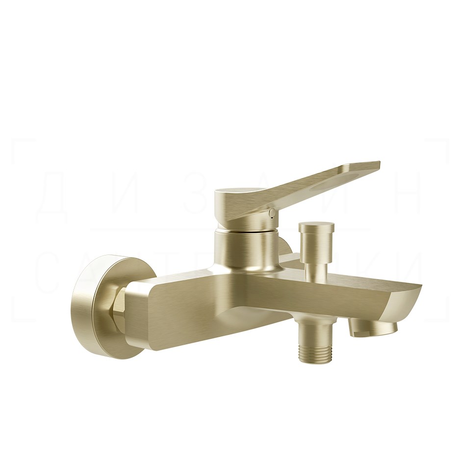 Gessi Rilievo Смеситель для ванны, без душевого гарнитура, излив 15,3 см, цвет: brushed brass PVD 59013#727