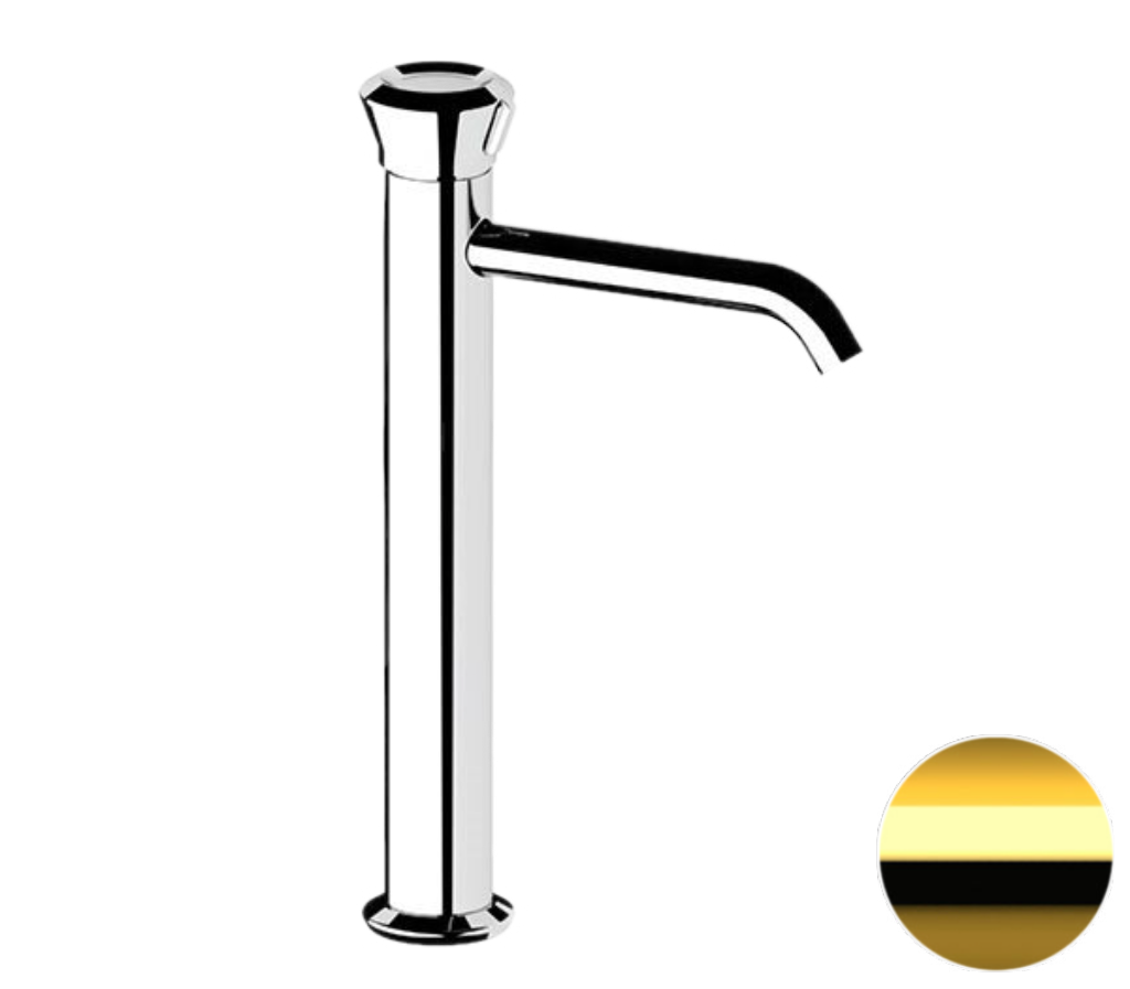 Remer Element Смеситель для раковины, без донного клапана, цвет: oro lucido ET11LXLDO