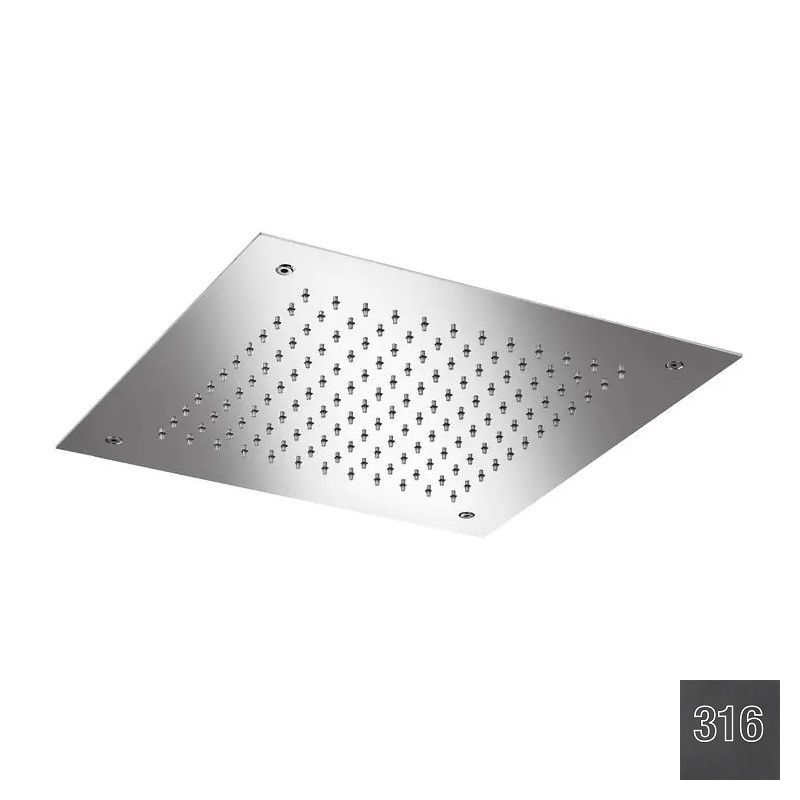 Almar Square 380 Потолочный душ 38х38 см, встраиваемый, 1 режим, цвет: 316 brushed absolute black E044046.AB316