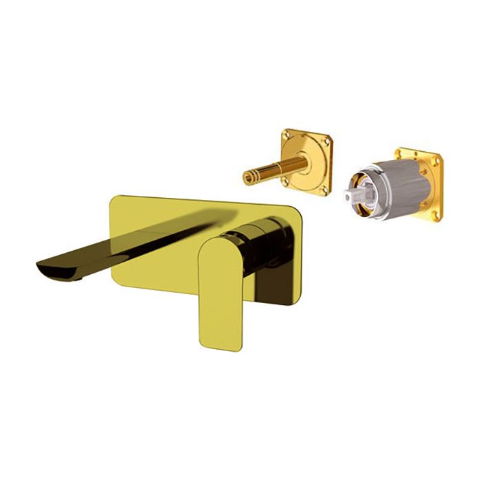 Remer Infinity Смеситель для раковины, излив 15,5 см, внешняя часть, цвет: oro spazzolato i15KBBG