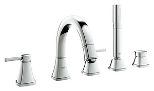 Grohe Grandera Смеситель на борт ванны, с ручным душем, 4 отверстия, цвет: хром 19919000