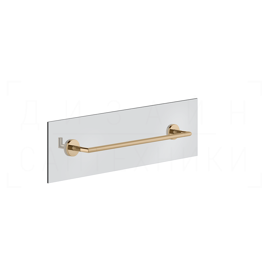 Gessi Anello Полотенцедержатель для крепления на стекло 50 см, цвет: warm bronze PVD 63826#735