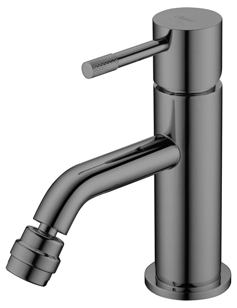 Boheme Uno Смеситель для биде, без донного клапана, цвет: shine gun metall 466-SGM