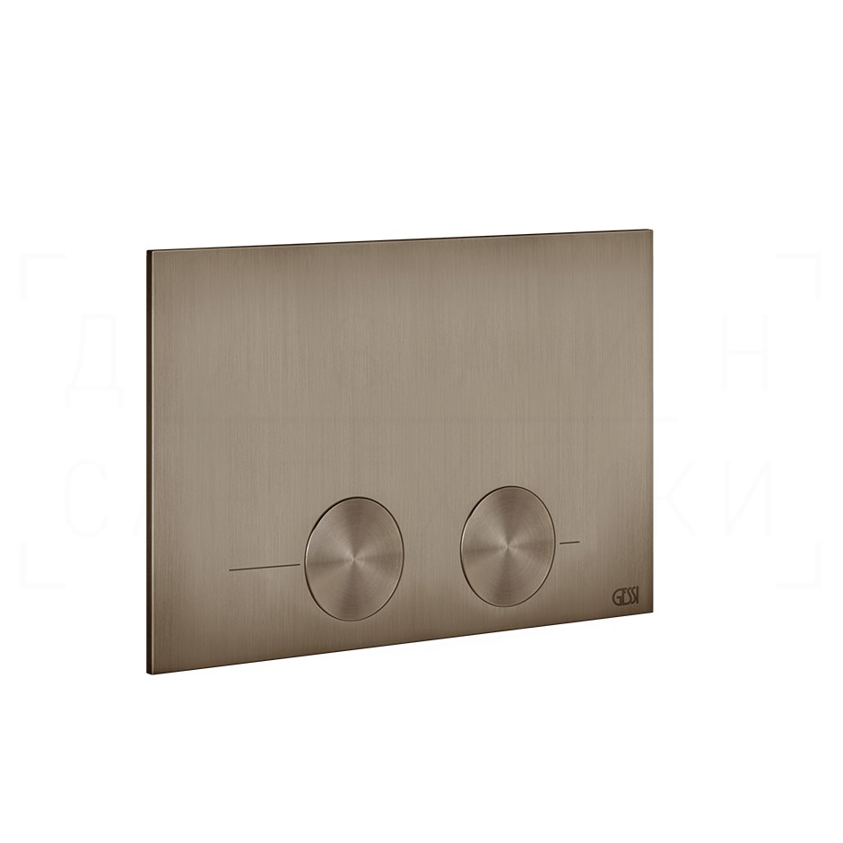 Gessi Total Look Кнопка смыва для инсталляции Tece, 2 реж., латунь, цвет: coffee bronze brushed PVD 54617#761