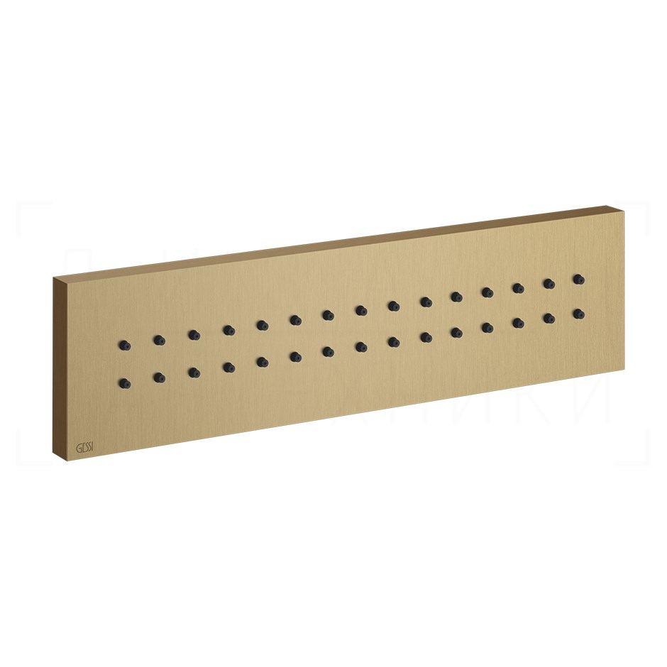 Gessi Body Jets Душевая форсунка боковая 24х6,5h см, цвет: warm bronze brushed PVD 32975#726