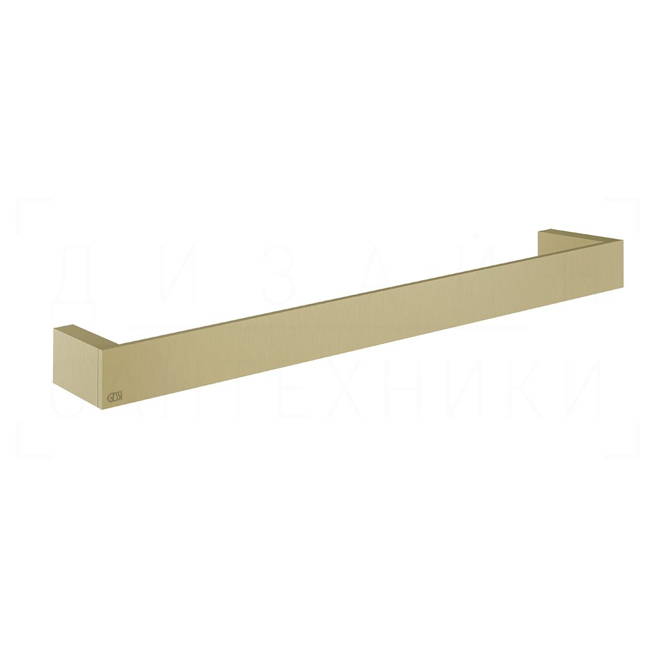 Gessi Inverso/Rettangolo Полотенцедержатель 46,5 см, подвесной, цвет: brushed brass PVD 20900#727