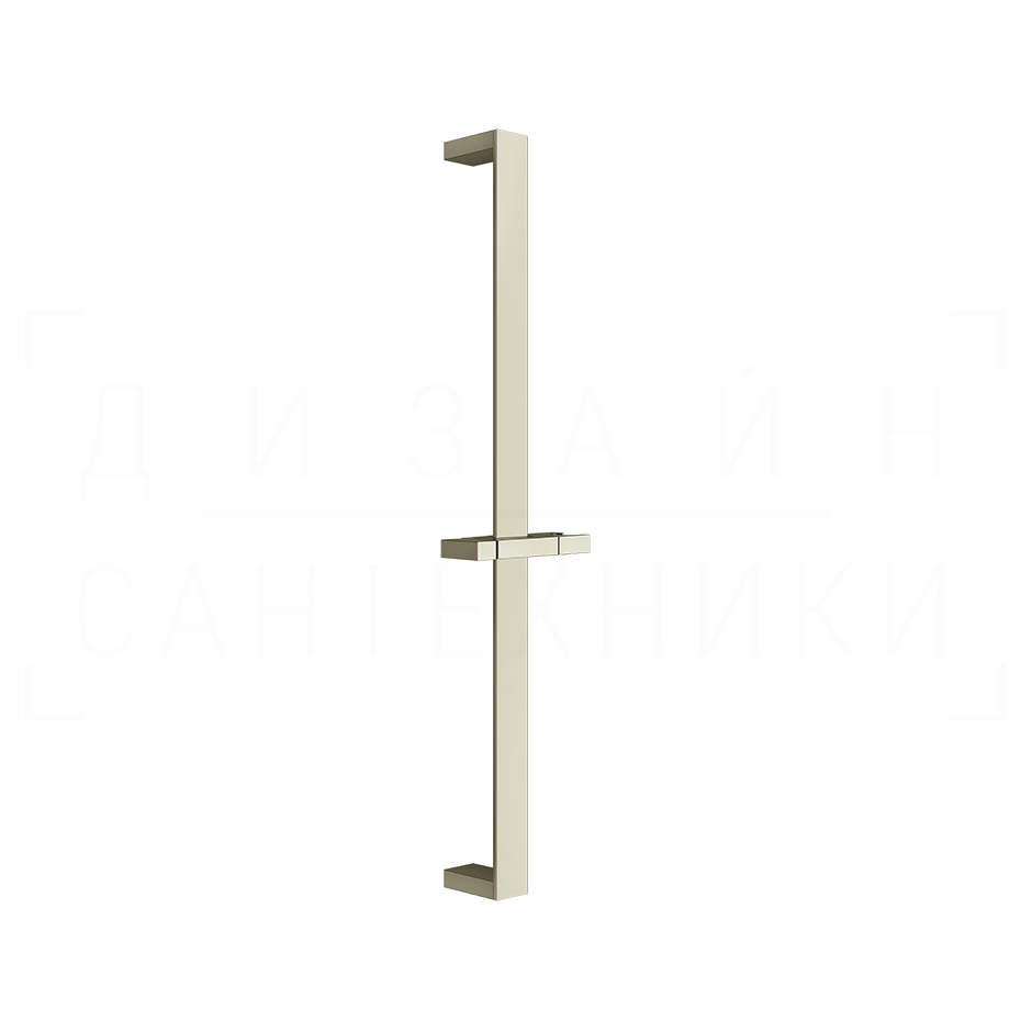 Gessi Rettangolo Душевая штанга 61,5 см, с держателем для лейки, цвет: nickel PVD 20144#720