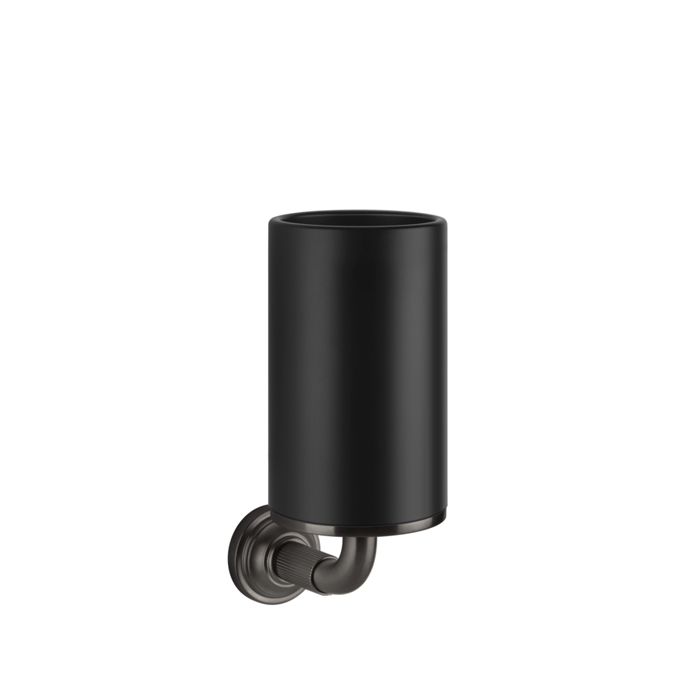 Gessi Venti20 Стакан подвесной, керамический, цвет: black metal brushed PVD 65408#707