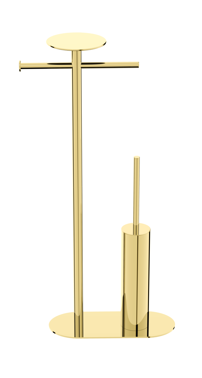 Boheme Venturo Стойка напольная - ершик, держатель бумаги, полочка, цвет: gold 10953-G