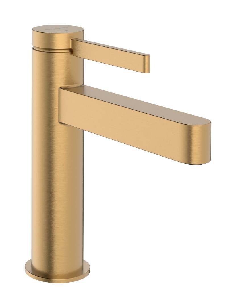 Hansgrohe Finoris Смеситель для раковины, с донным клапаном, излив 13,9 см, цвет: шлифованная бронза 76024140