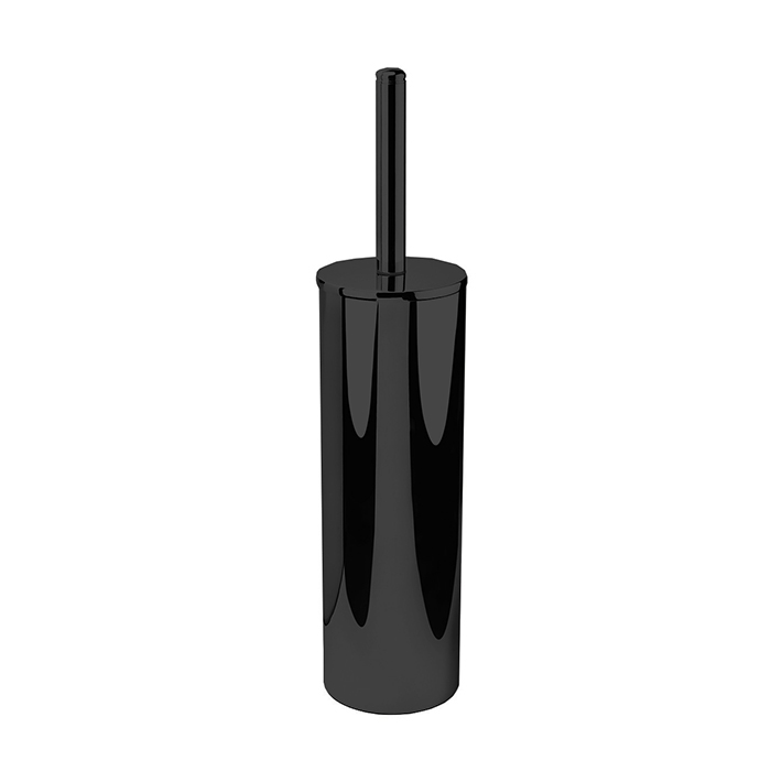 Colombo Design Basic Ершик для унитаза напольный, с латунной колбой, цвет: matt black B2706.NM