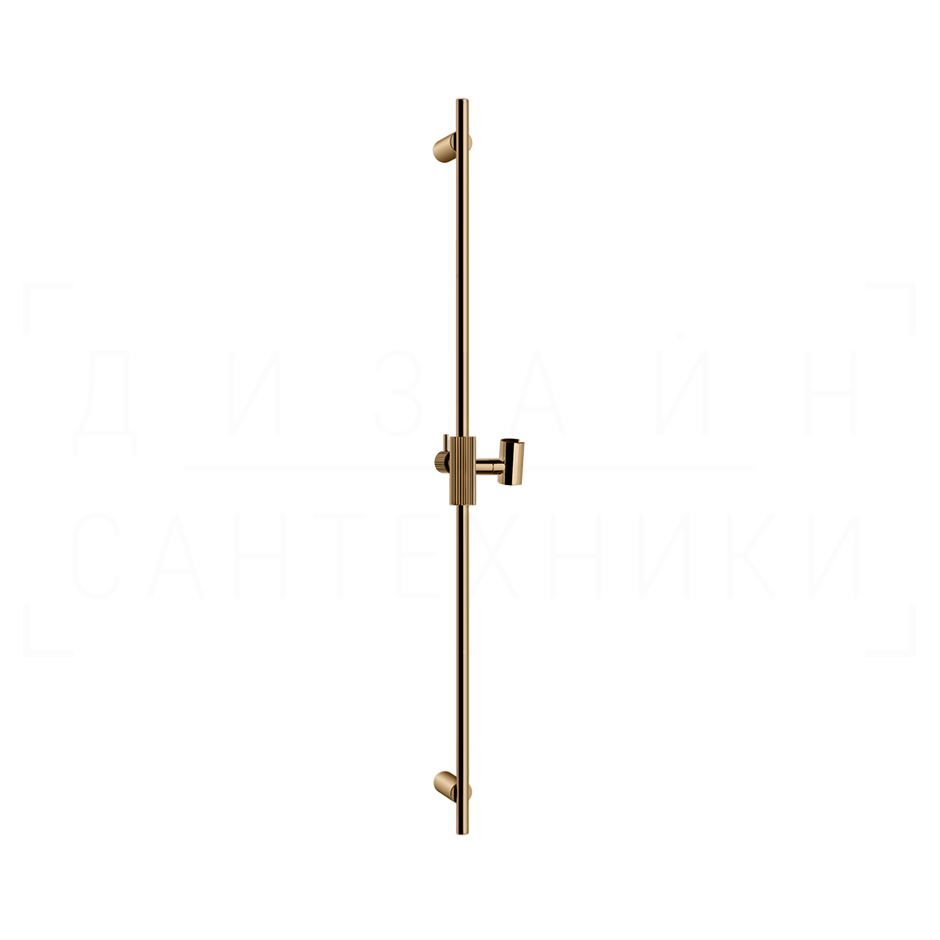 Gessi Ingranaggio Душевая штанга 90 см, с держателем для лейки, цвет: warm bronze PVD 63585#735