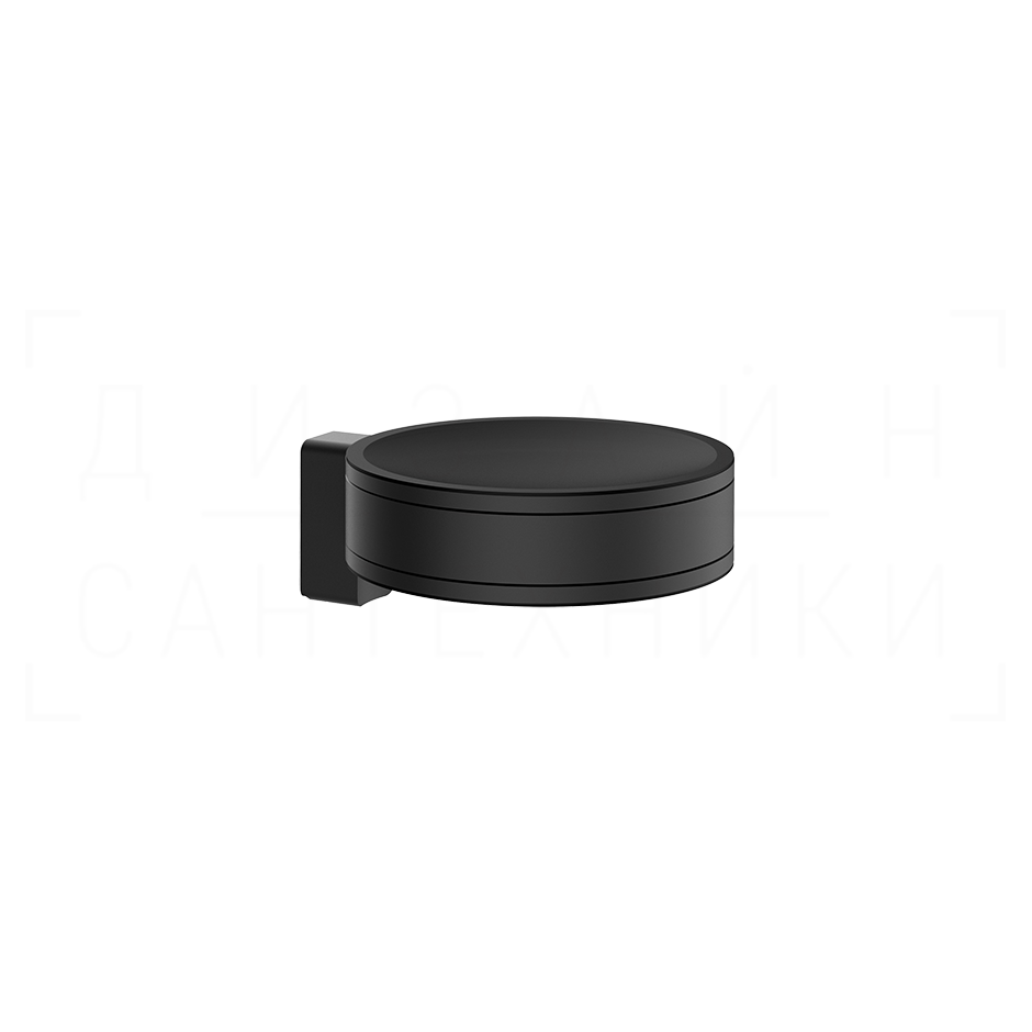 Gessi Pelle Мыльница с керамической чашей, подвесная, цвет: matte black 78501#299