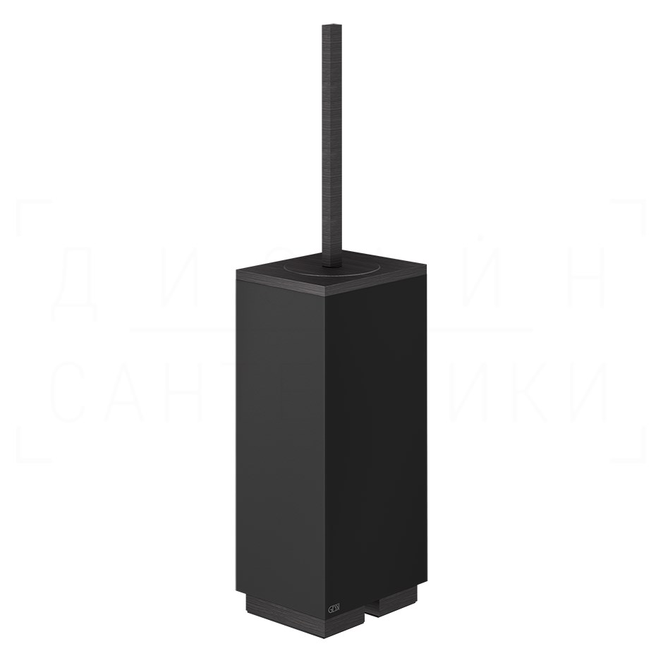 Gessi Inverso/Rettangolo Ершик для унитаза напольный, колба Neolite, цвет: black/aged bronze 20844#187