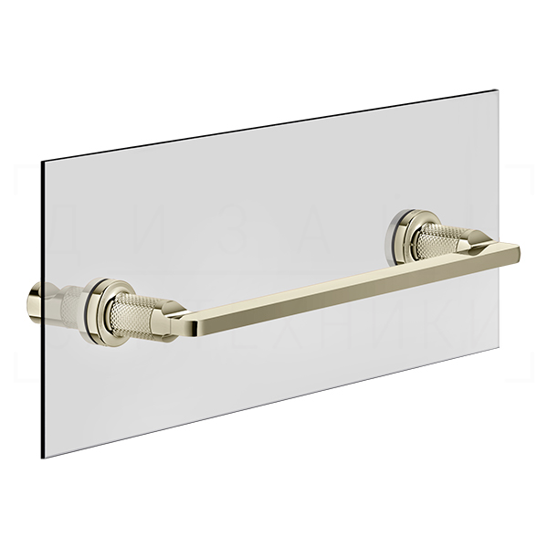 Gessi Inciso Полотенцедержатель для крепления на стекло 34,1 см, цвет: nickel PVD 58613#720