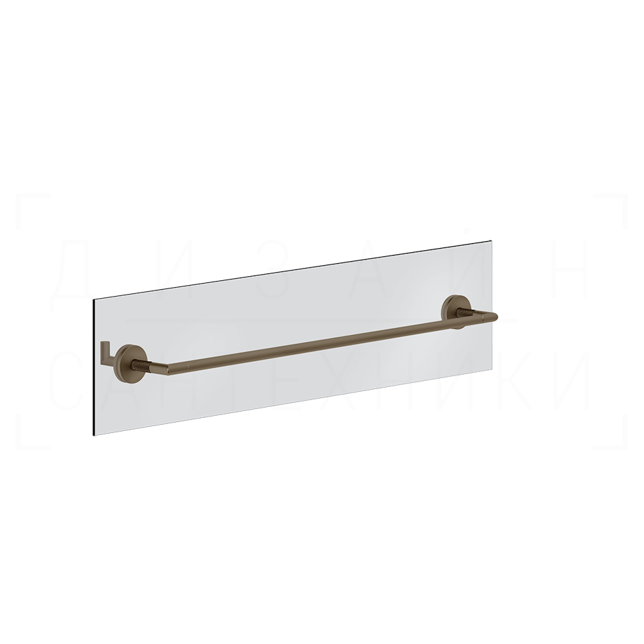 Gessi Anello Полотенцедержатель для крепления на стекло 65 см, цвет: coffee bronze brushed PVD 63828#761