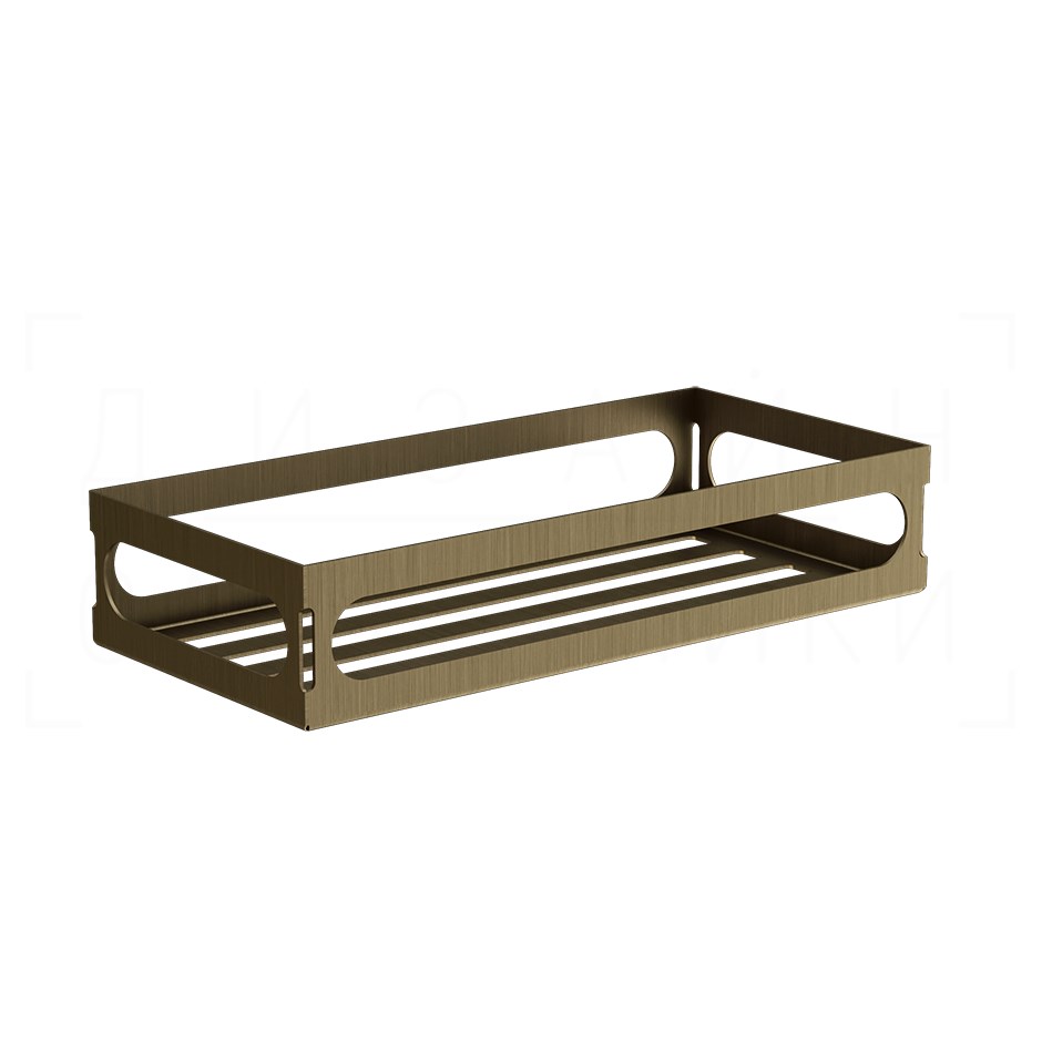 Gessi Rilievo Полка металлическая 30 см, подвесная, цвет: antique brass 59549#713