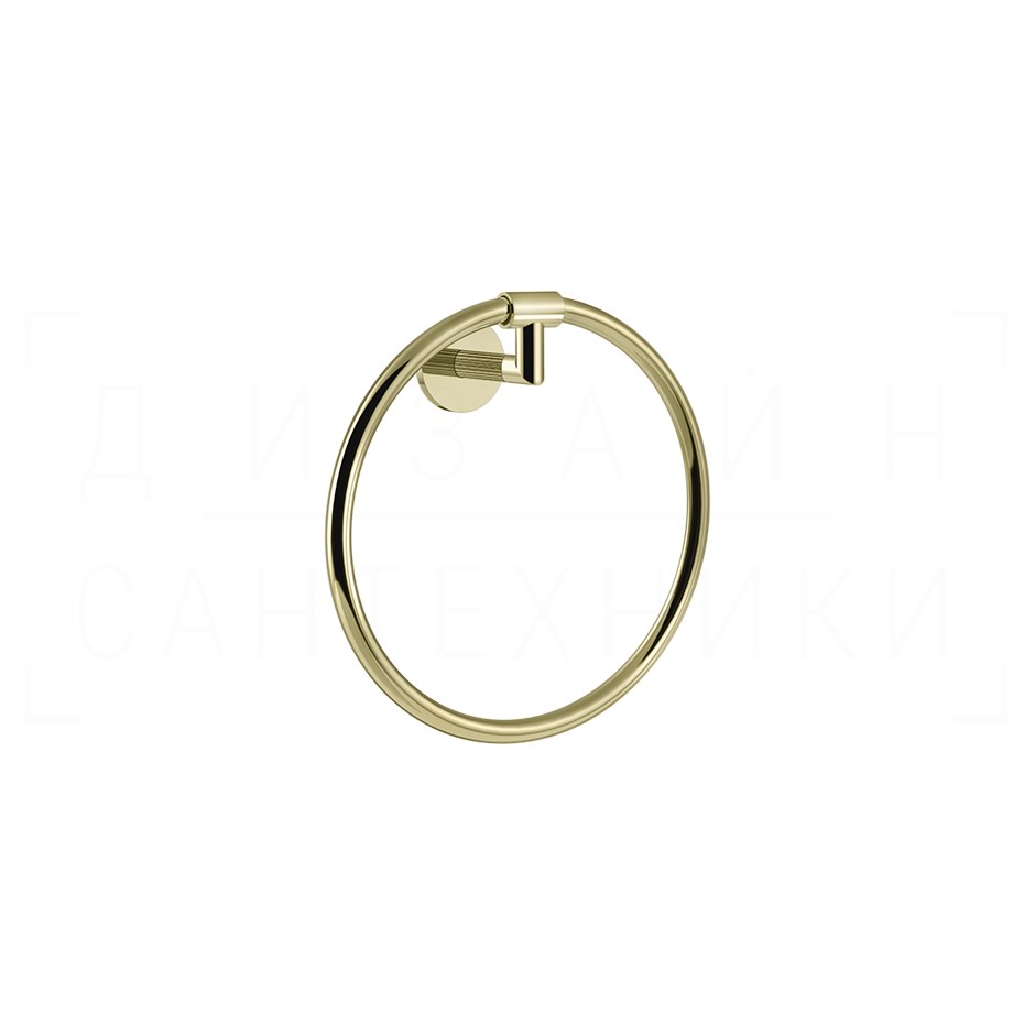 Gessi Ingranaggio Полотенцедержатель кольцевой d22,2 см, подвесной, цвет: brass PVD 63909#710