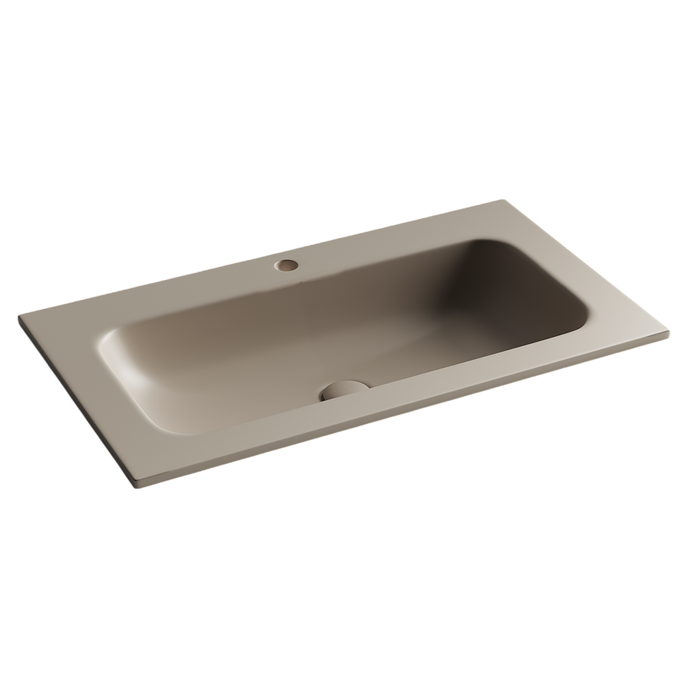 Ceramicanova Grace Раковина накладная 81x45,7x13,7h, без перелива, цвет: капучино матовый CN7012MC
