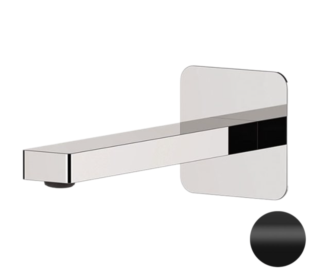 Remer Slash & Dot Излив настенный 18,5 см, цвет: nero opaco 91SLNO