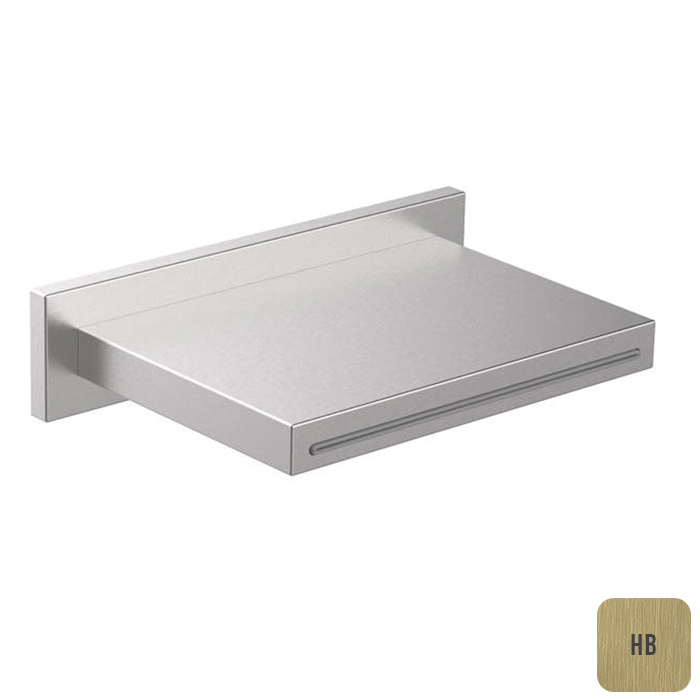 Almar Waterfall Излив настенный для ванны 14 см, цвет: brushed high brass E044086.HB316