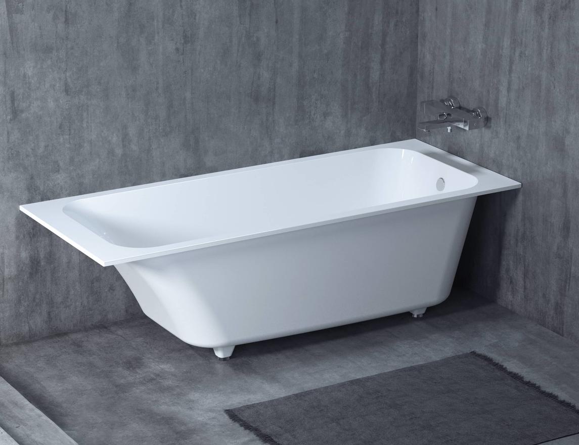 Salini Orlanda Ванна из S-Stone встраиваемая 180x80 см, цвет: RAL полностью матовый 102022MF