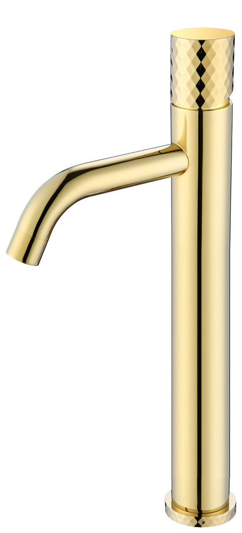 Boheme Stick Diamond Смеситель для раковины высота излива 20,6 см, без донного клапана, цвет: gold 122-GG