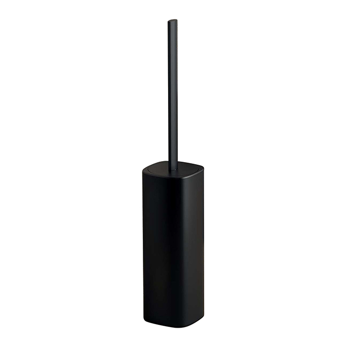 Colombo Design Trenta Ершик для унитаза, напольный, с латунной колбой, цвет: matt black B3006.NM